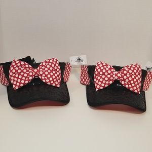 Minnie mouse visor bundle 2 pack